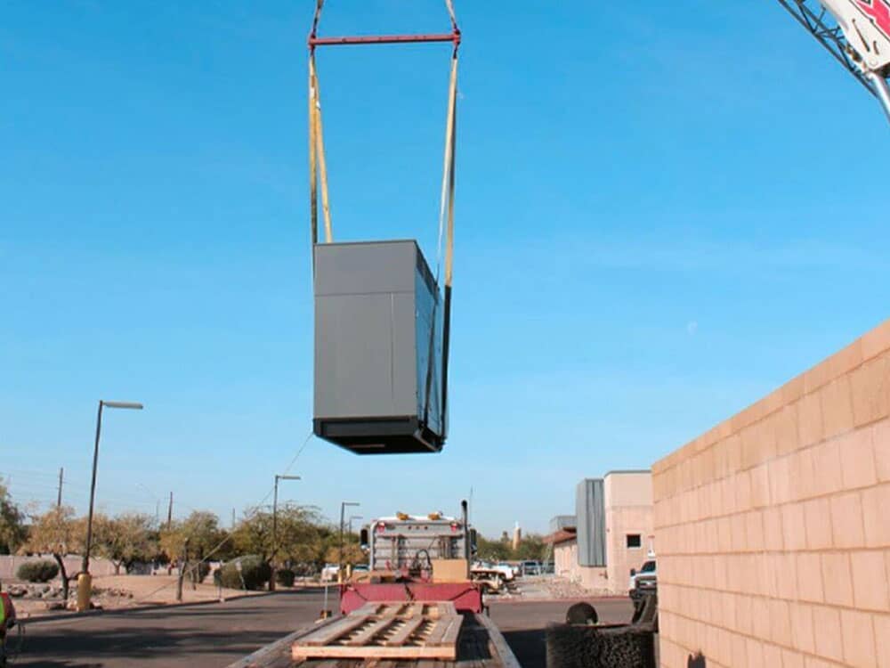 Rental generator equipment delivery
