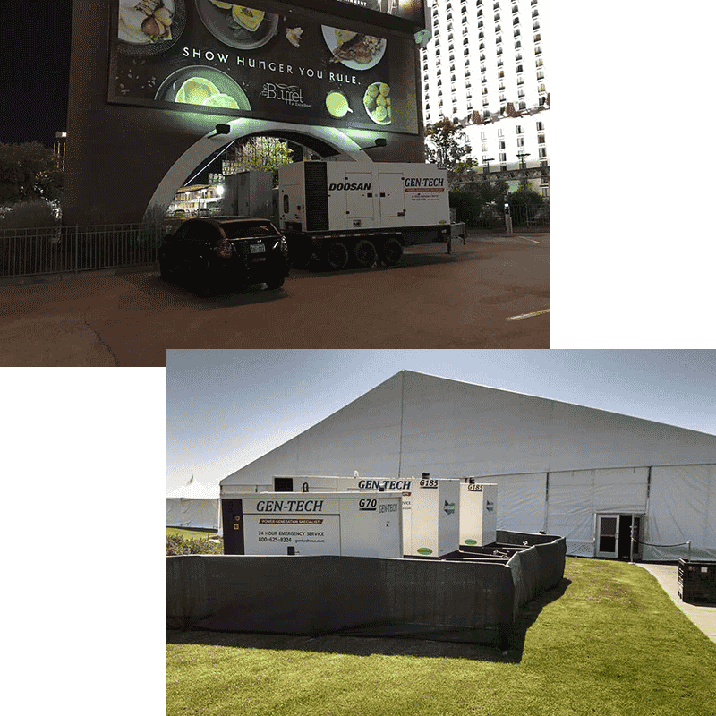 Gen-Tech rental services for events and job sites